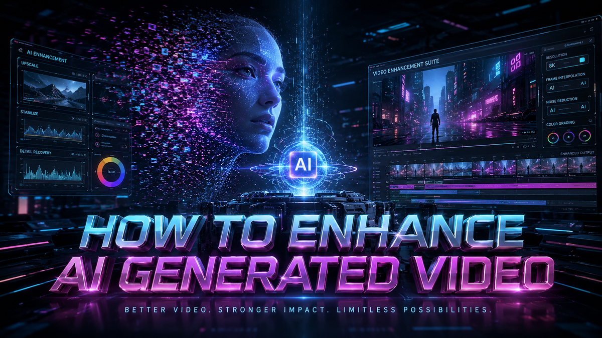 How to Enhance AI Generated Video (2026) – Best Methods