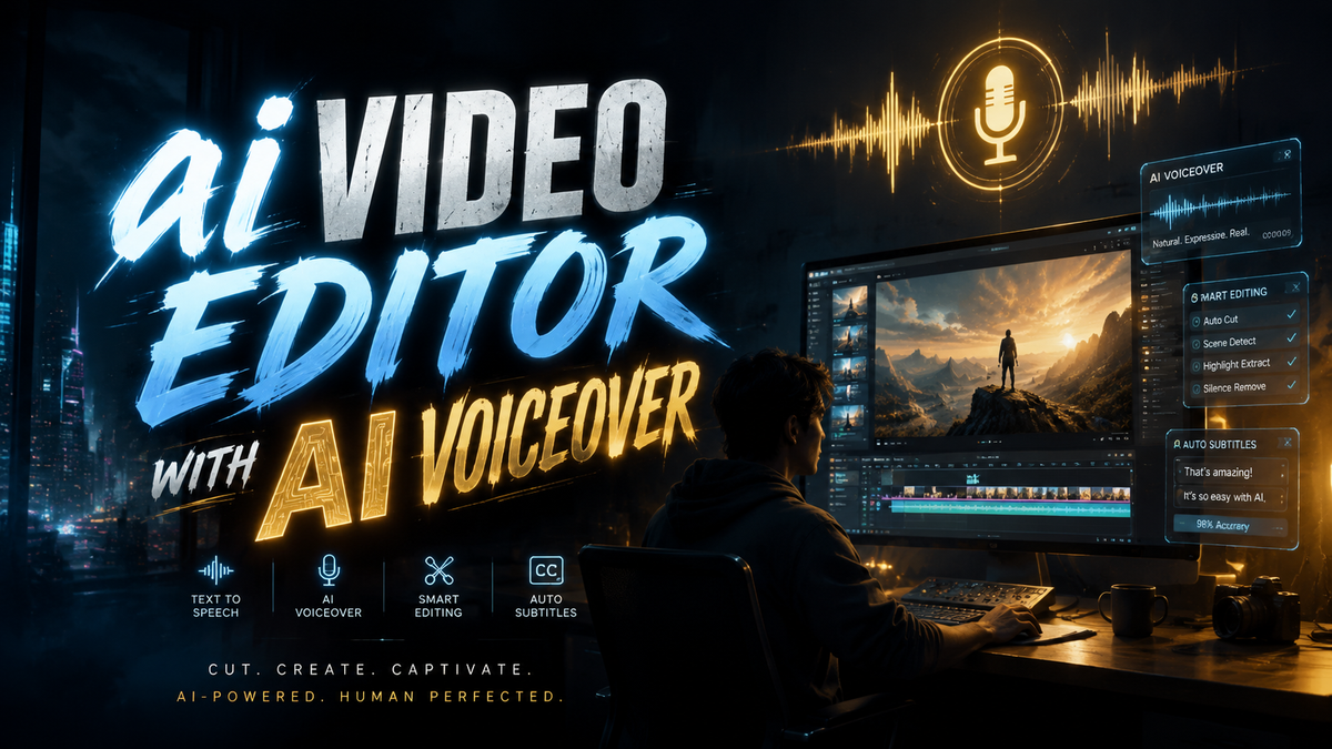 AI Video Editor with AI Voiceover (2026): Best Tools & Guide