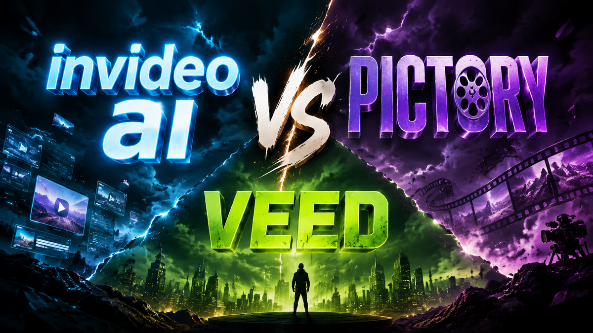 Invideo AI vs Pictory vs Veed (2026): Best Video Tool?