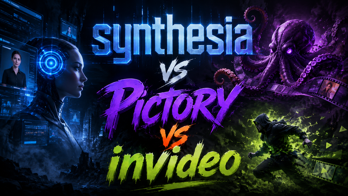 Synthesia vs Pictory vs InVideo (2026): Best AI Video Tool?