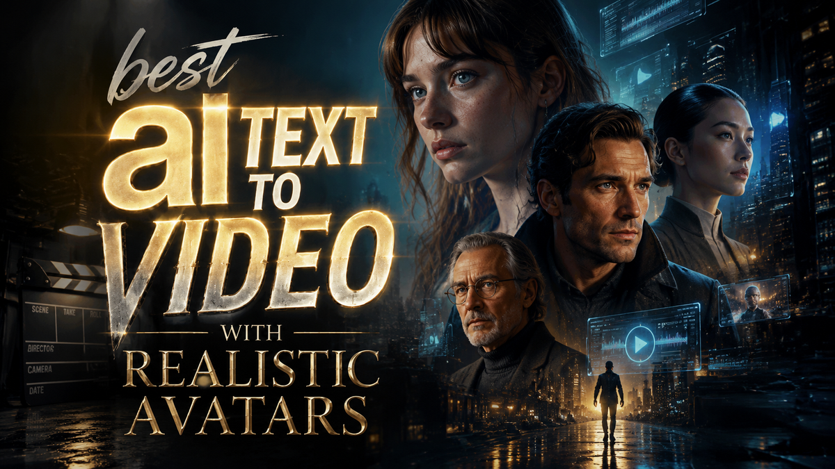 Best AI Text to Video with Realistic Avatars (2026)