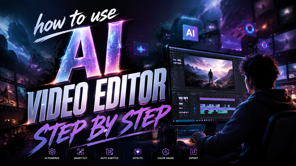 How to Use AI Video Editor Step by Step (2026 Guide)