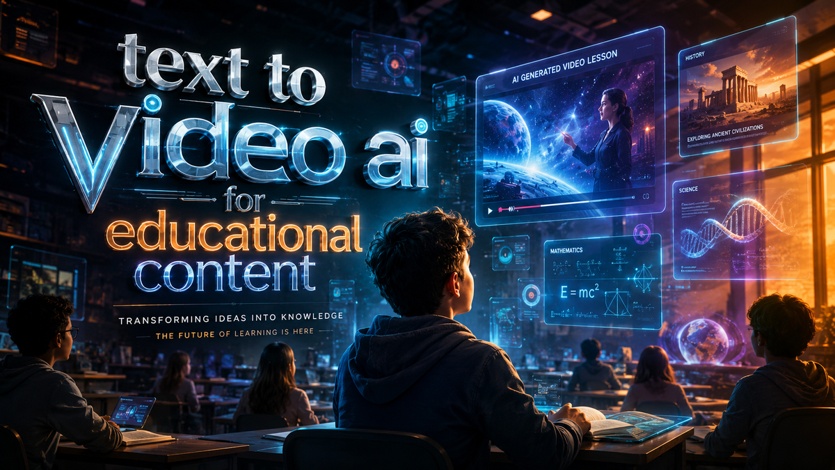 Text to Video AI for Educational Content in 2026