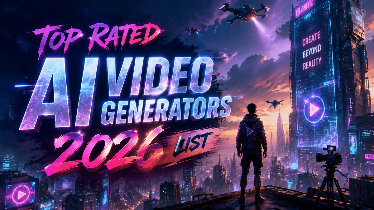 Top Rated AI Video Generators 2026 List: Ultimate Guide