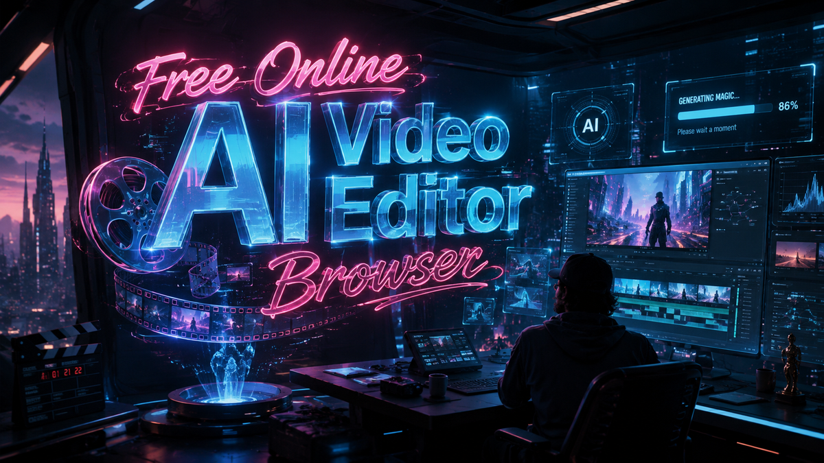 Melhor Editor de Vídeo Online Grátis com IA para Navegador 2026: Edite Instantaneamente