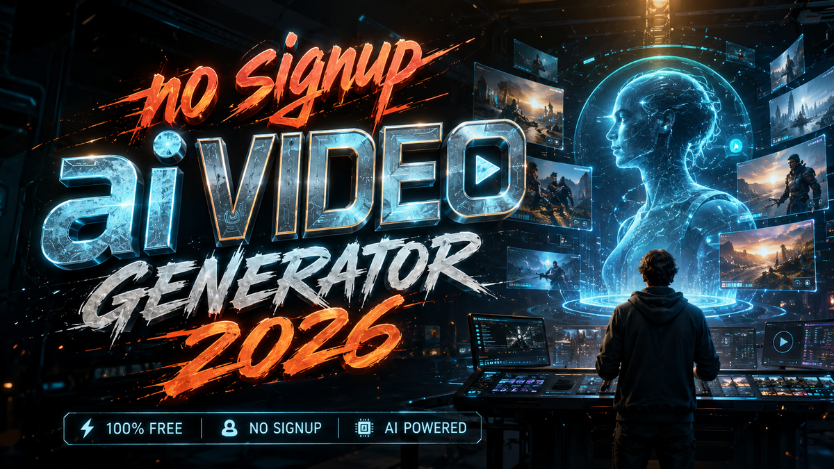 Best No Signup AI Video Generator 2026 (Free & Fast)