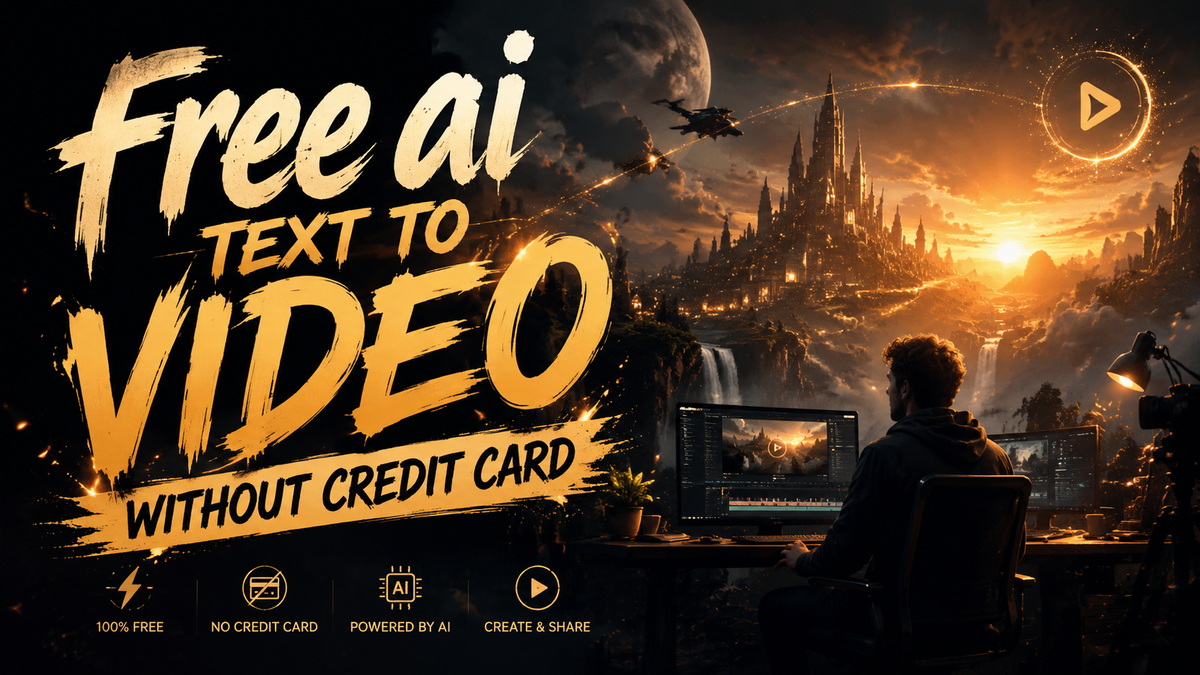 Free AI Text to Video Without Credit Card (2026 Edition)