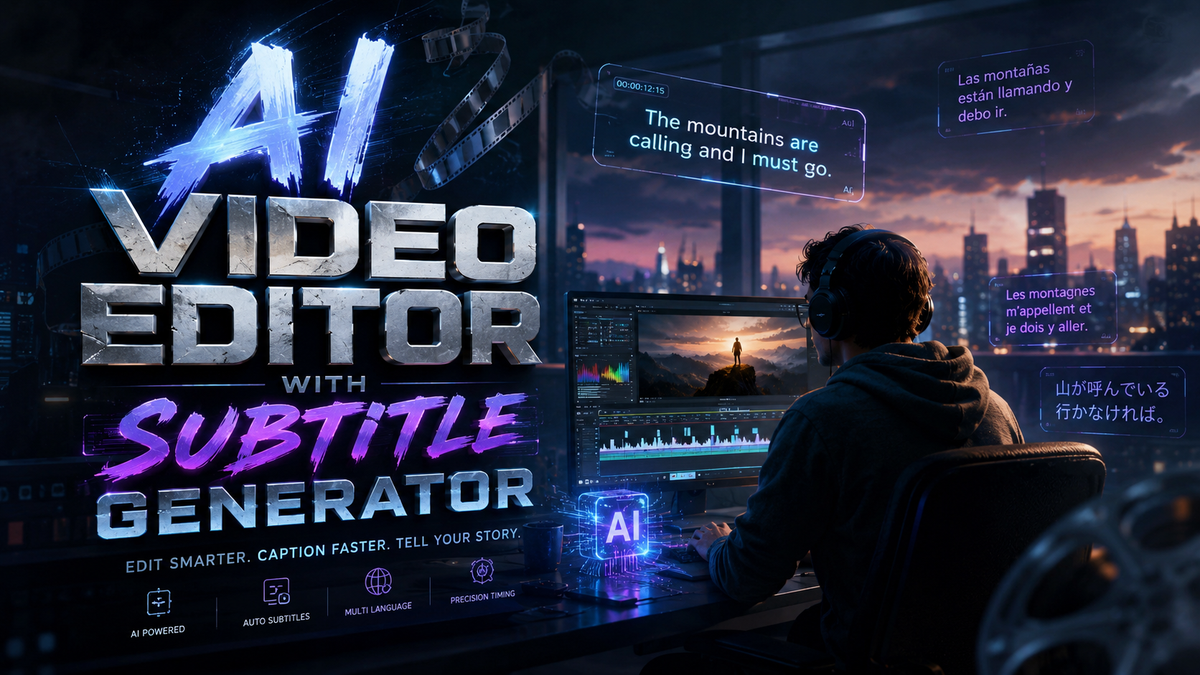 AI Video Editor with Subtitle Generator: 2026's Top Tool