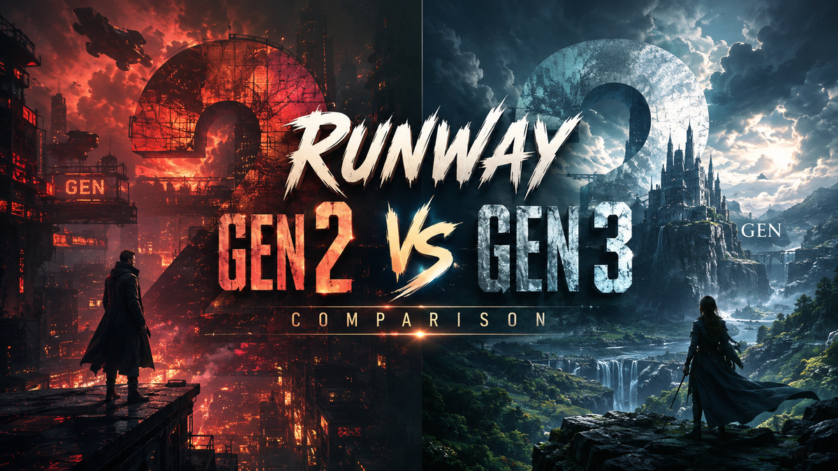 Runway Gen 2 vs Gen 3 Comparison: 2026 Ultimate Guide