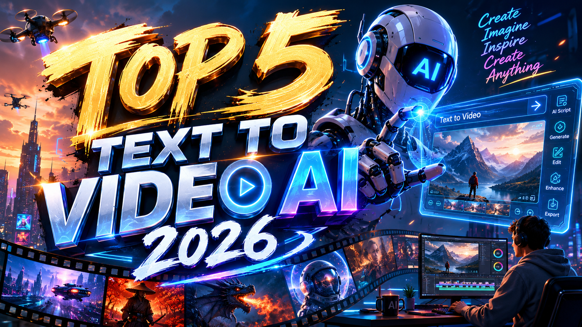 Top 5 Text to Video AI 2026: Best Tools Ranked