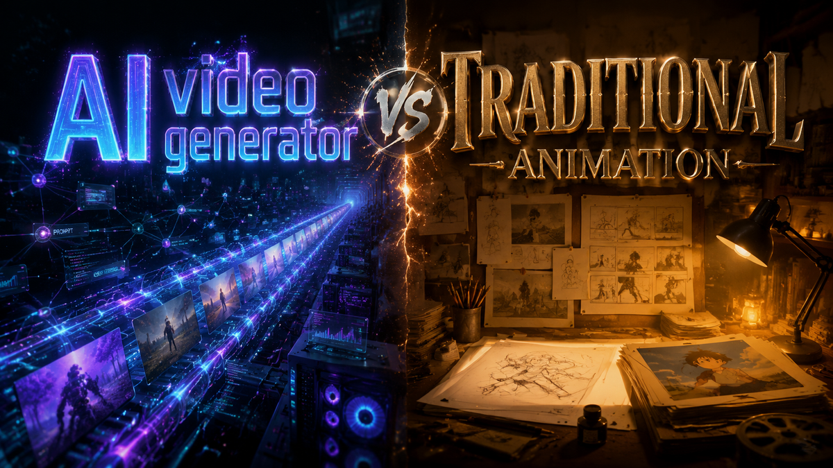 AI Video Generator vs Traditional Animation in 2026: Key Differences