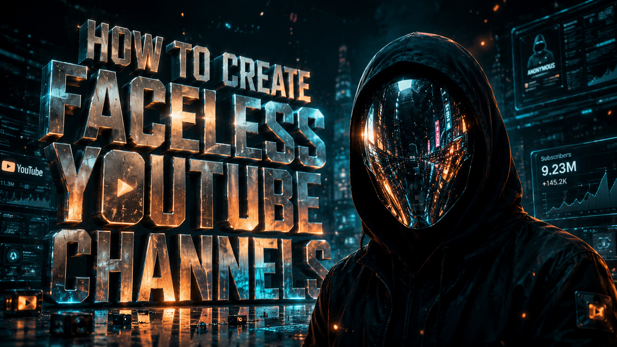 Wie man Faceless YouTube-Kanäle erstellt: Strategie für 2026