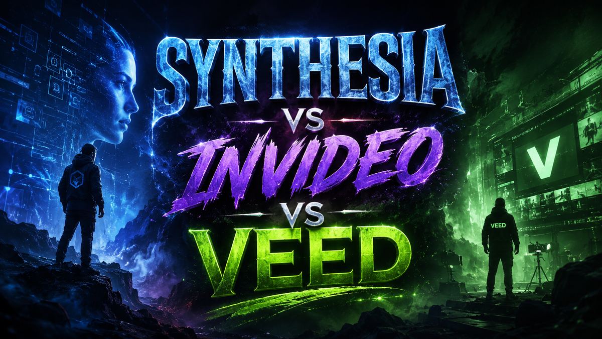 Synthesia vs InVideo vs Veed (2026) : Quel est le meilleur outil vidéo IA ?