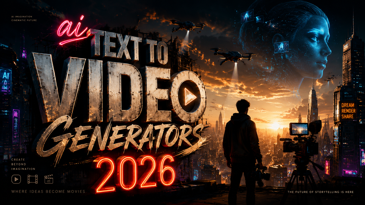 Best AI Text to Video Generators 2026: Top Tools & Trends