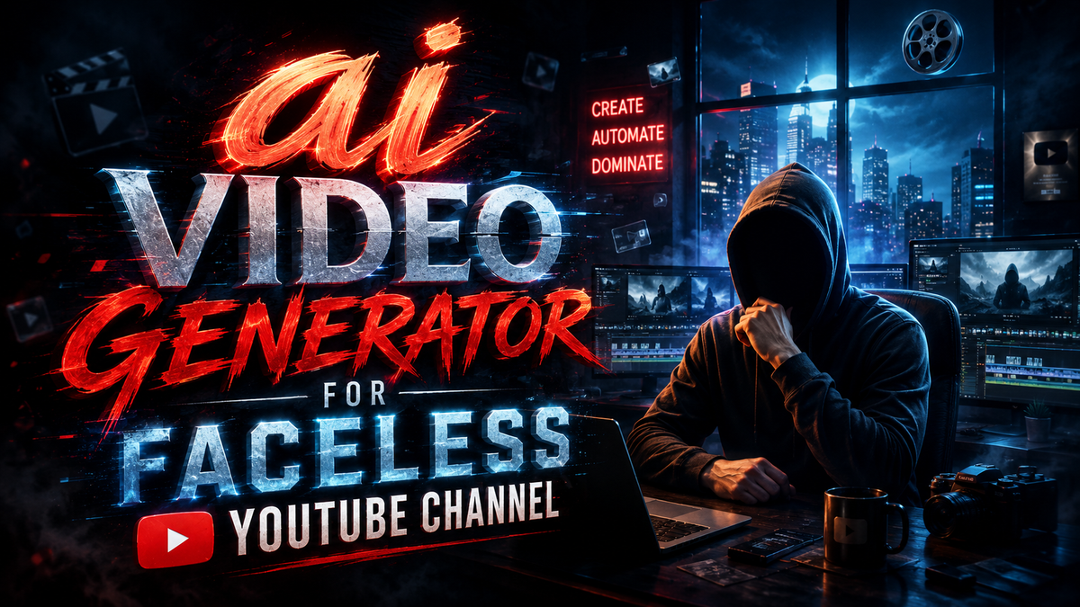 AI Video Generator for Faceless YouTube Channel 2026