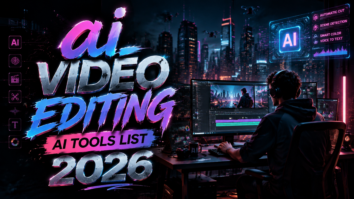 AI Video Editing AI Tools List 2026: Top 10 Picks