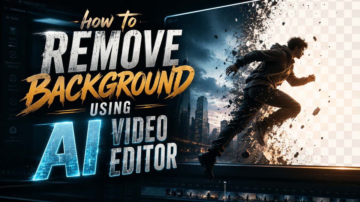 How to Remove Background Using AI Video Editor in 2026