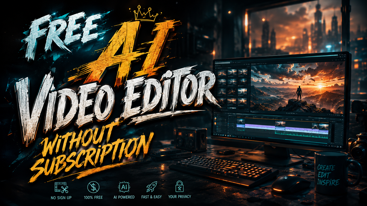 Best Free AI Video Editor Without Subscription 2026
