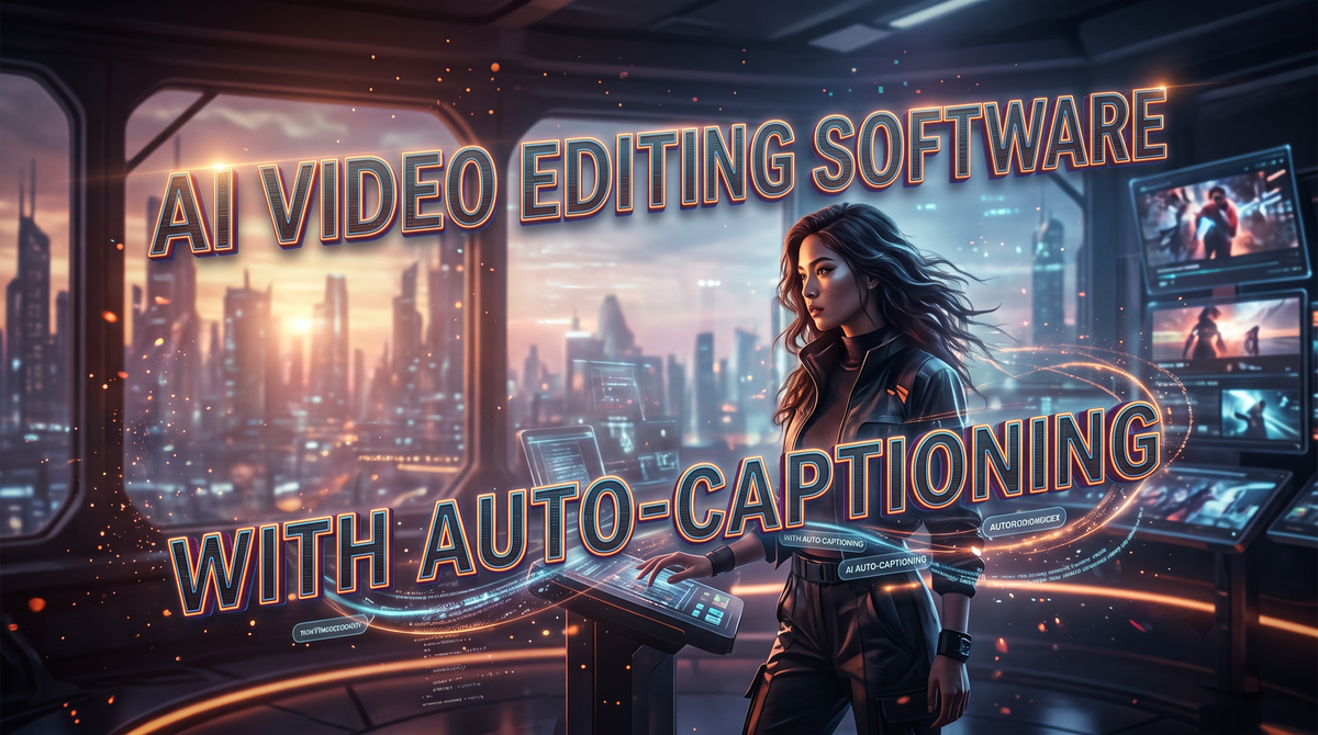 Software de edición de vídeo con IA y subtítulos automáticos