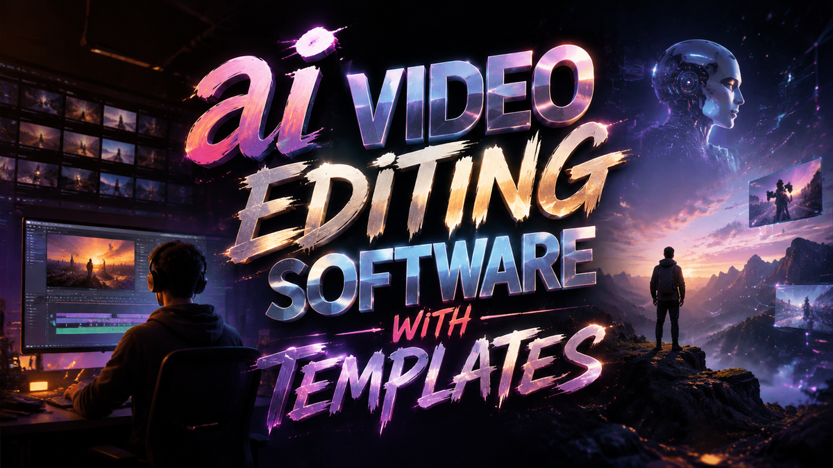 Top AI Video Editing Software with Templates in 2026 (Easy & Fast)