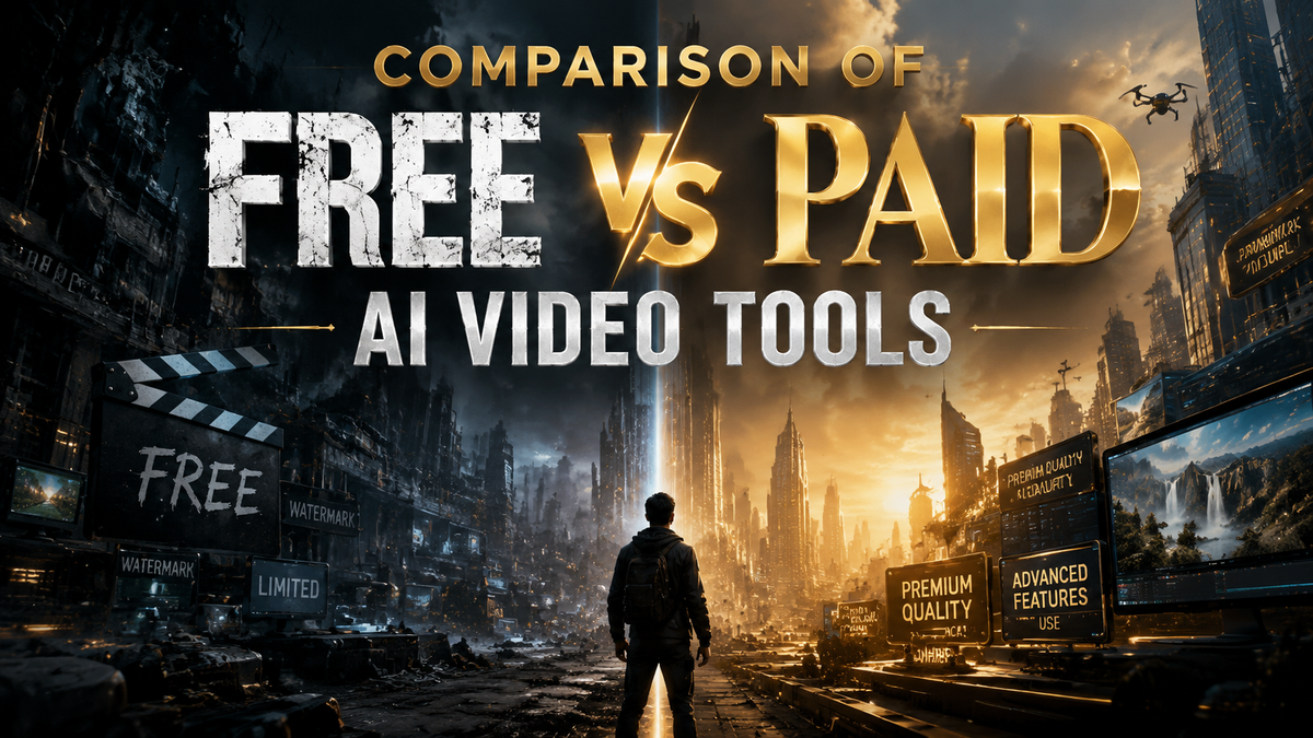 Comparación de herramientas de video IA gratis vs de pago (2026)