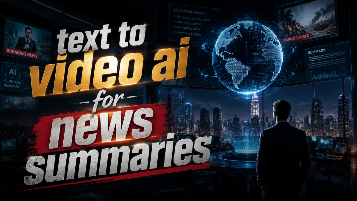 Text to Video AI for News Summaries: 2026 Trends & Tools