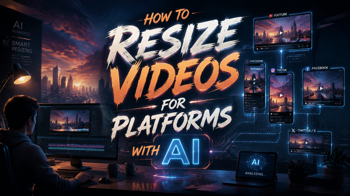 How to Resize Videos for Platforms with AI (2026 Guide)