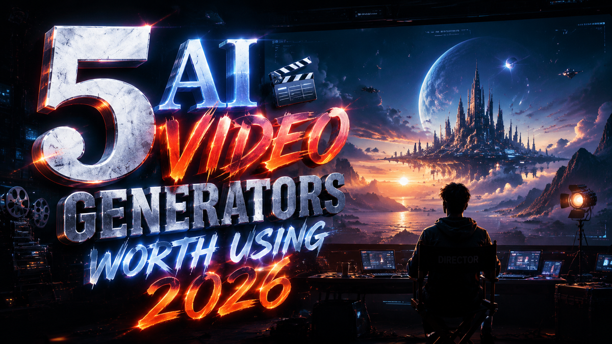 5 generadores de vídeo con IA que debes usar en 2026