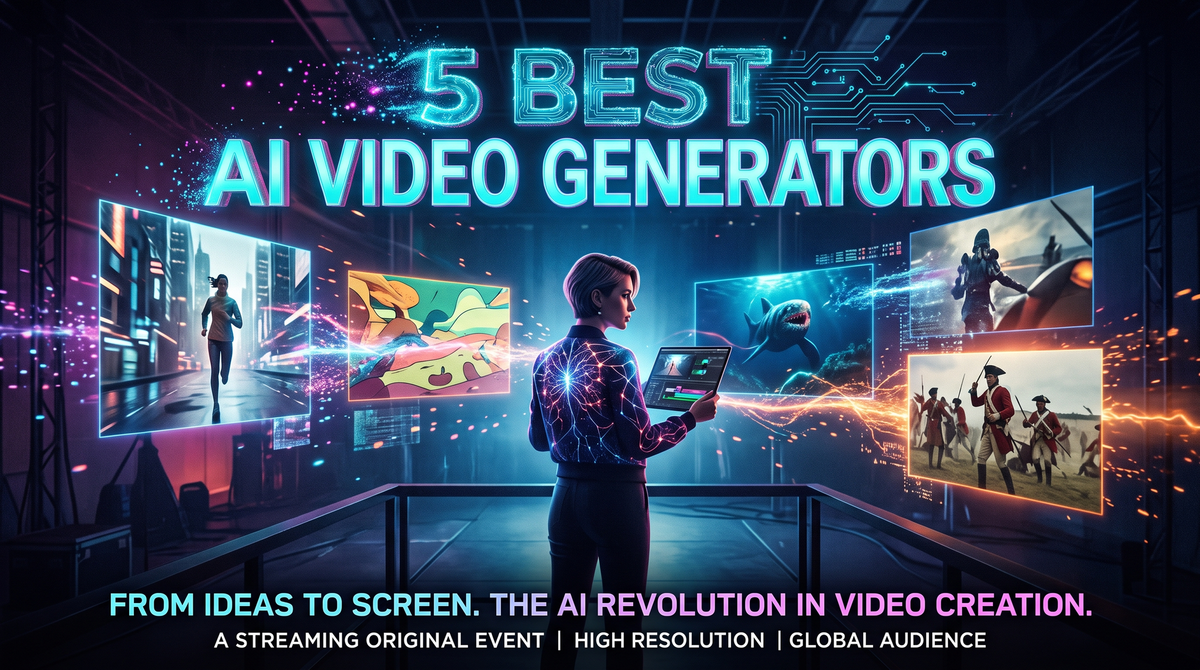 Los 5 mejores generadores de videos con IA en 2026
