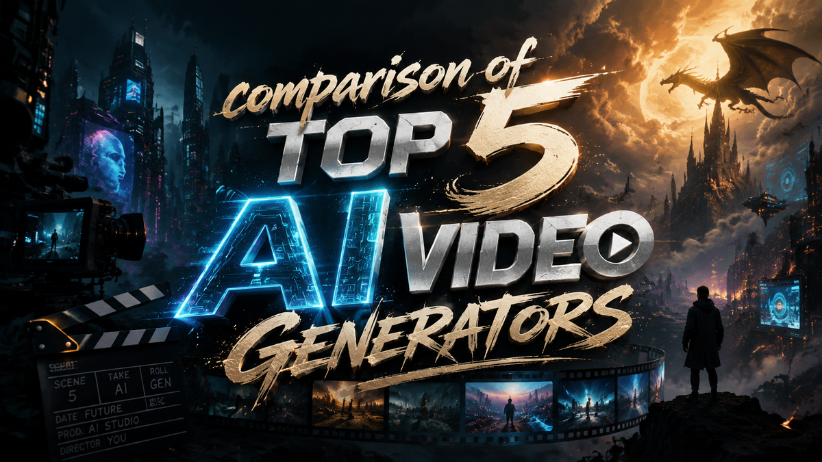 Top 5 AI Video Generators Compared (2026) - Pros & Cons