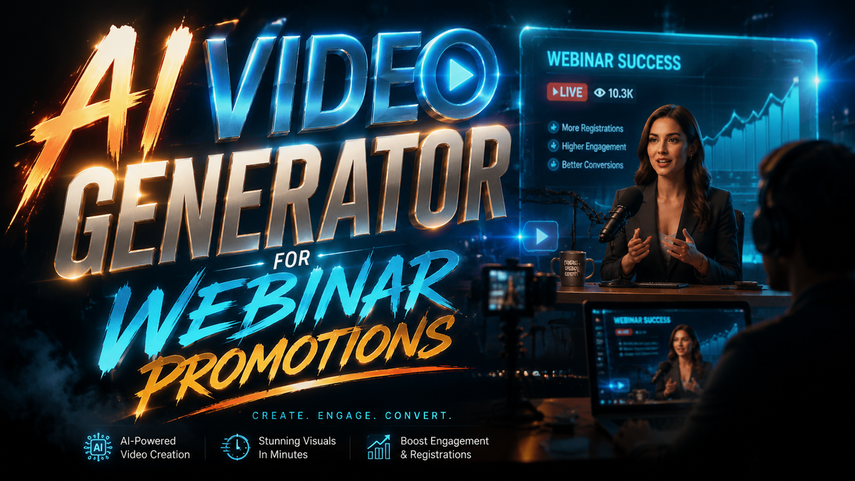 AI Video Generator for Webinar Promotions (2026 Trends & Tools)