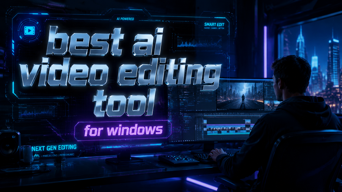 Mejor herramienta de edición de vídeo con IA para Windows en 2026