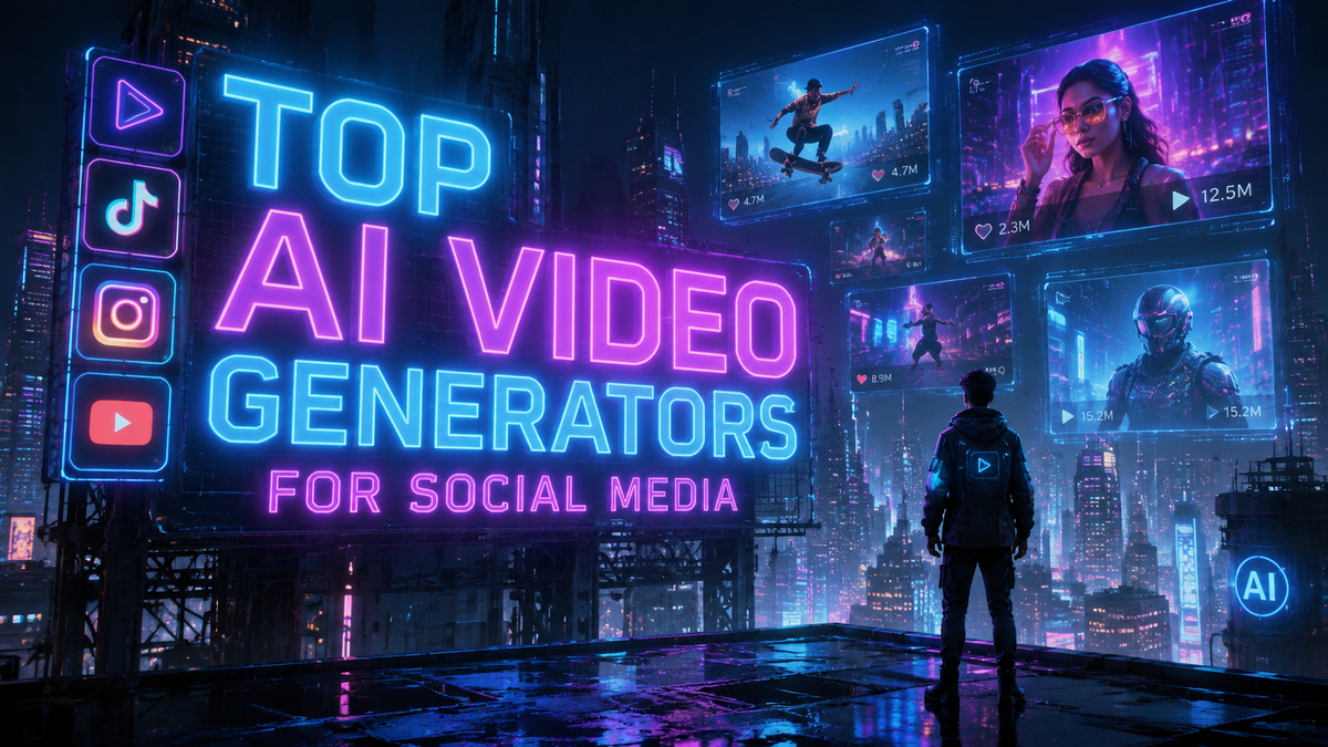 Los mejores generadores de videos con IA para redes sociales (2026)