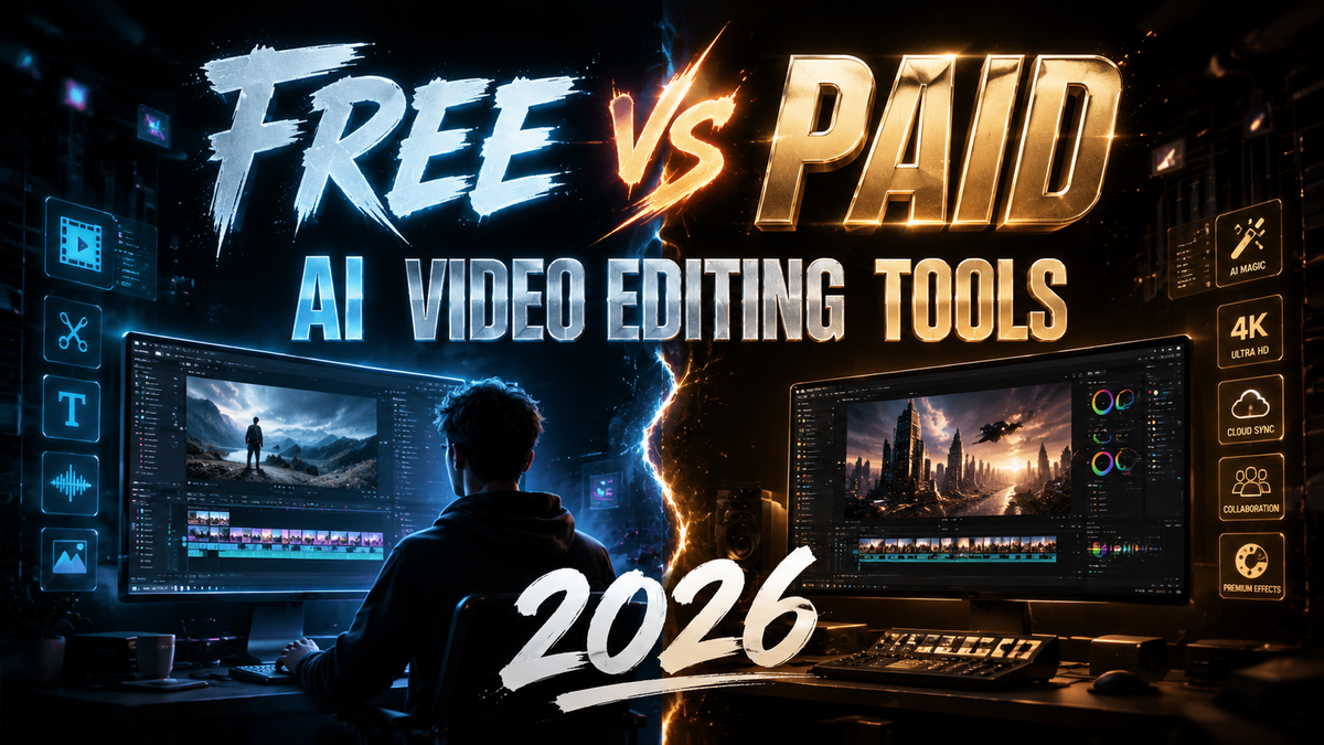 Herramientas de edición de vídeo IA gratis vs de pago 2026