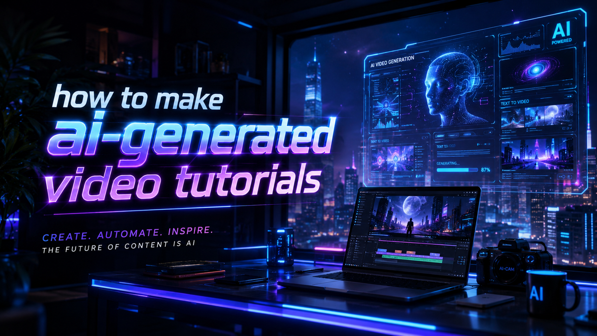 Cómo crear tutoriales en video generados por IA en 2026