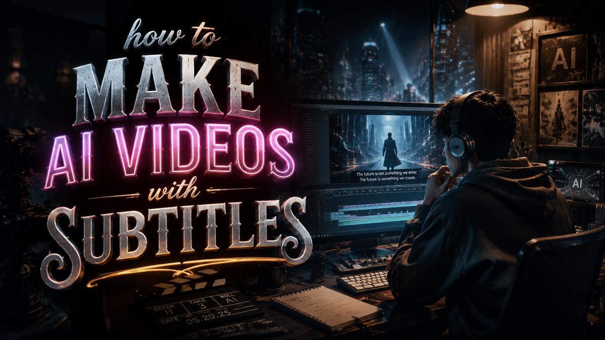 Cómo crear videos con IA y subtítulos fácilmente