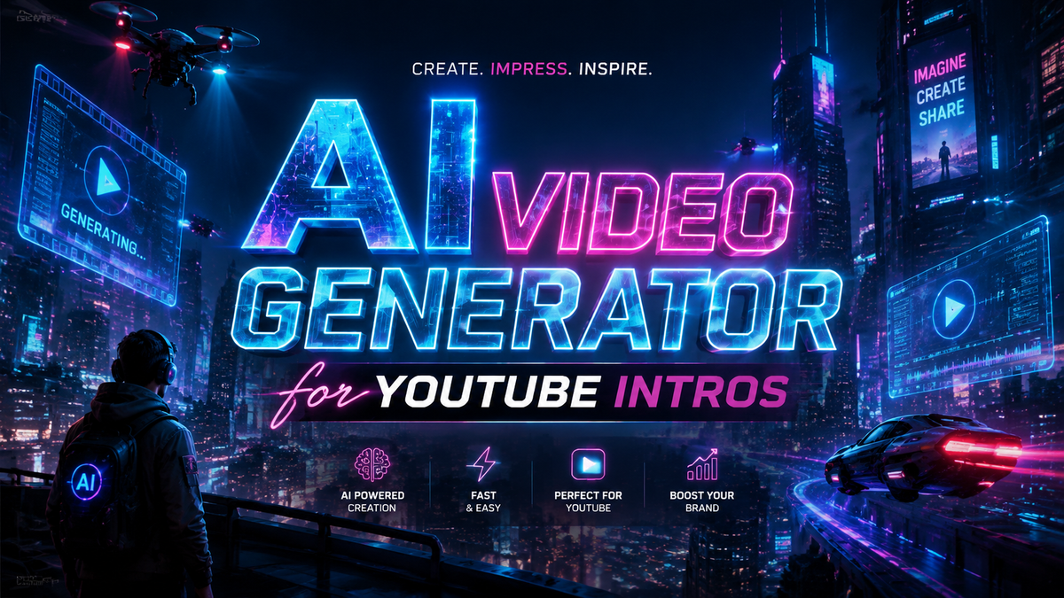 Gerador de Vídeos com IA para Intros do YouTube em 2026