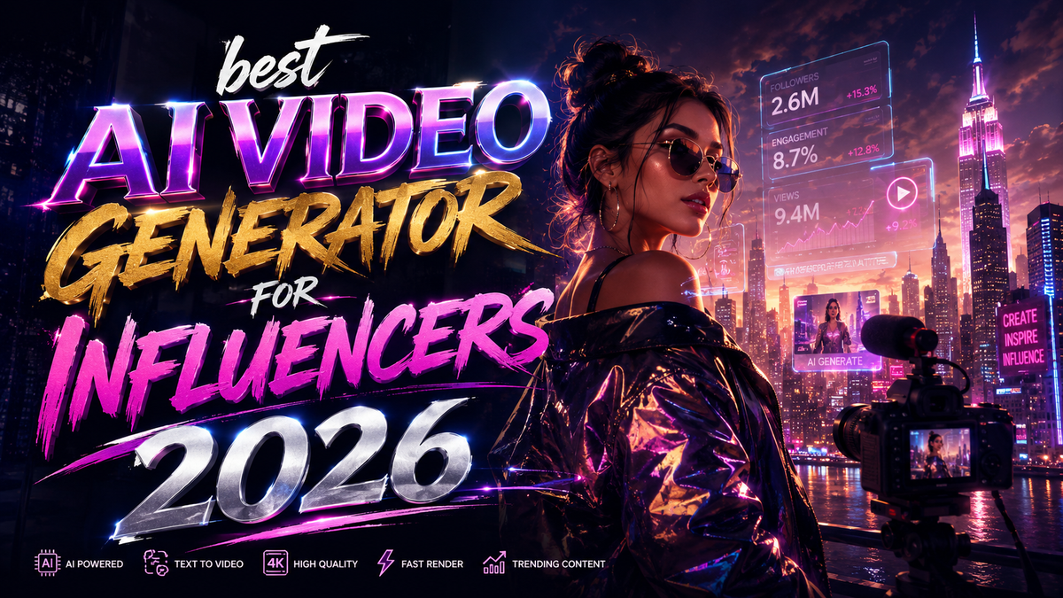 Meilleur générateur vidéo IA pour influenceurs 2026