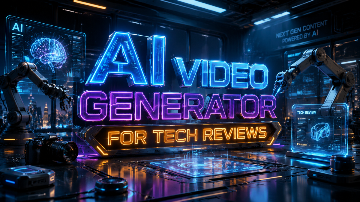 Generador de videos con IA para reseñas tecnológicas en 2026