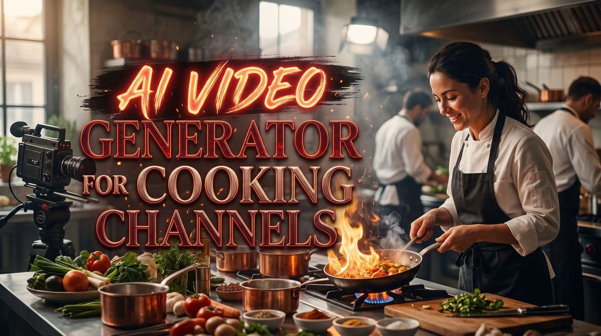 料理チャンネル向けAI動画ジェネレーターの最適な選び方