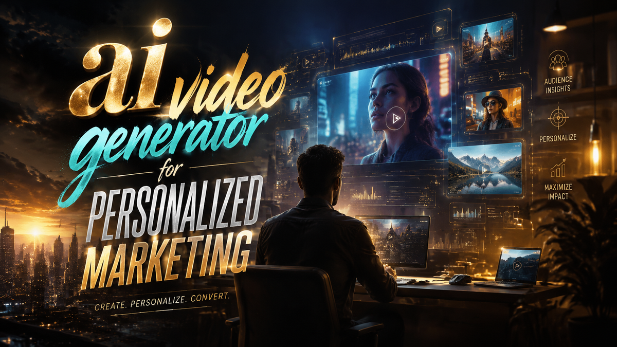 Gerador de Vídeos com IA para Marketing Personalizado