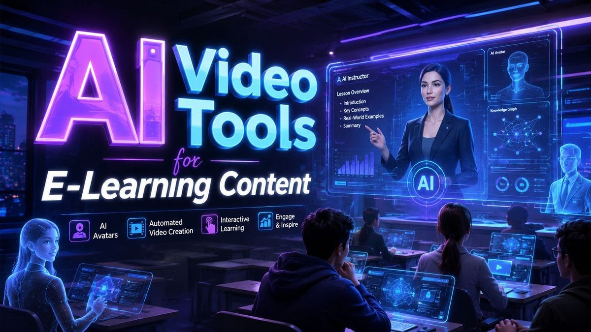 Top AI Video Tools for E-Learning Content in 2026 (Reviewed)