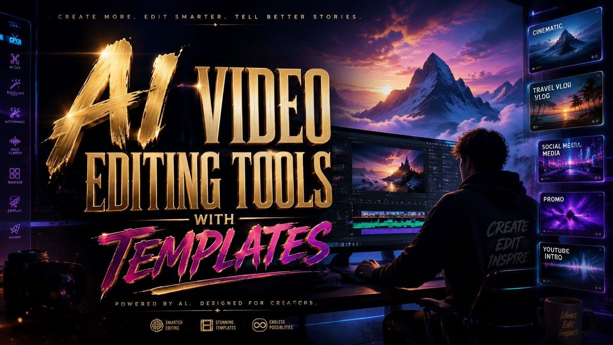 KI Videobearbeitung mit Vorlagen: Top Tools 2026