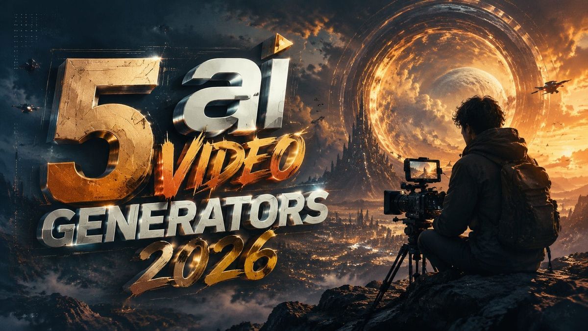 Top 5 AI Video Generators to Watch in 2026