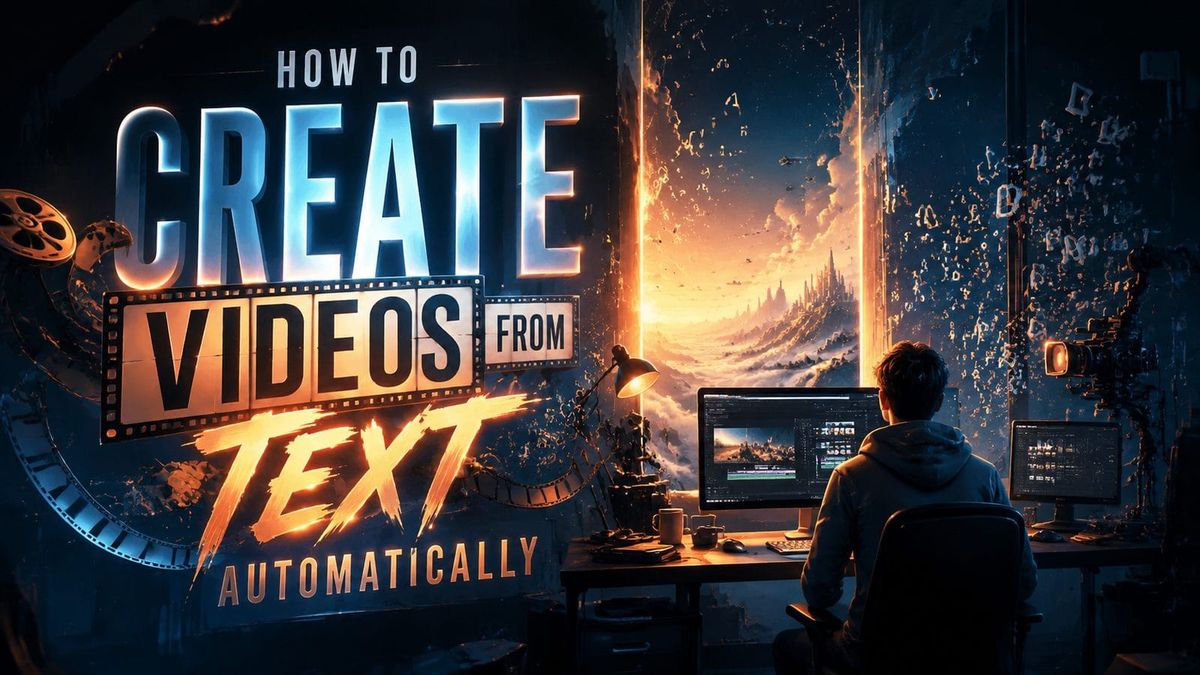 How to Create Videos from Text Automatically (2026 Guide)