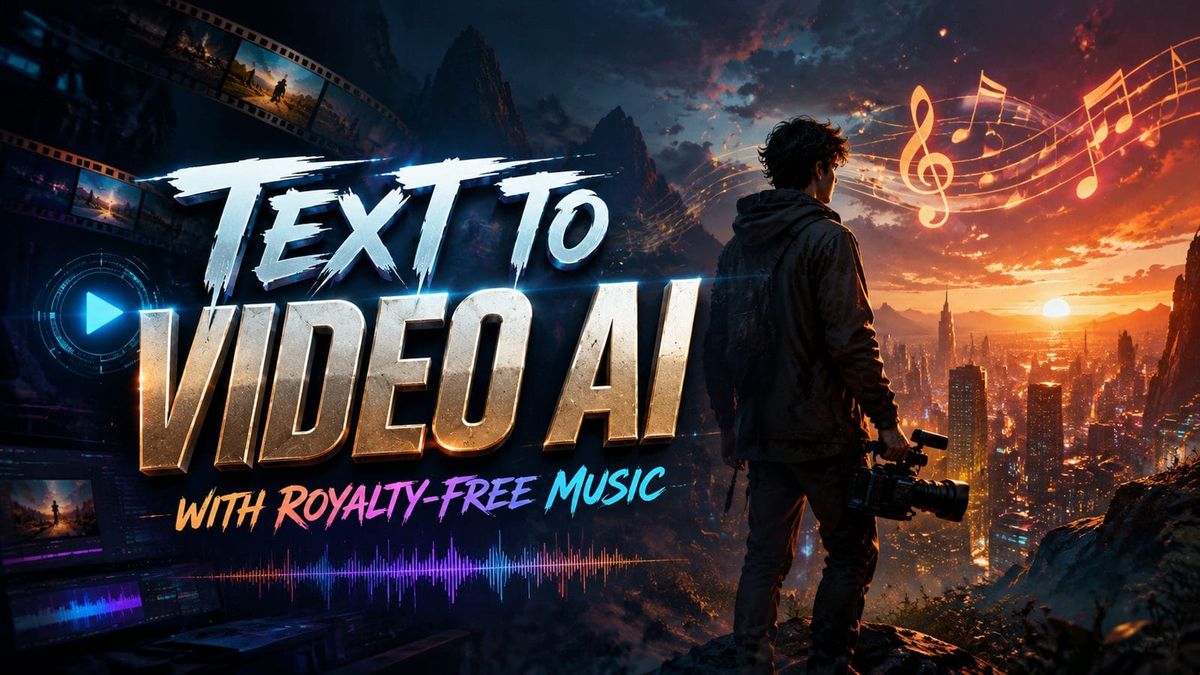 Text to Video AI avec Musique Libre de Droits | Créez Facilement