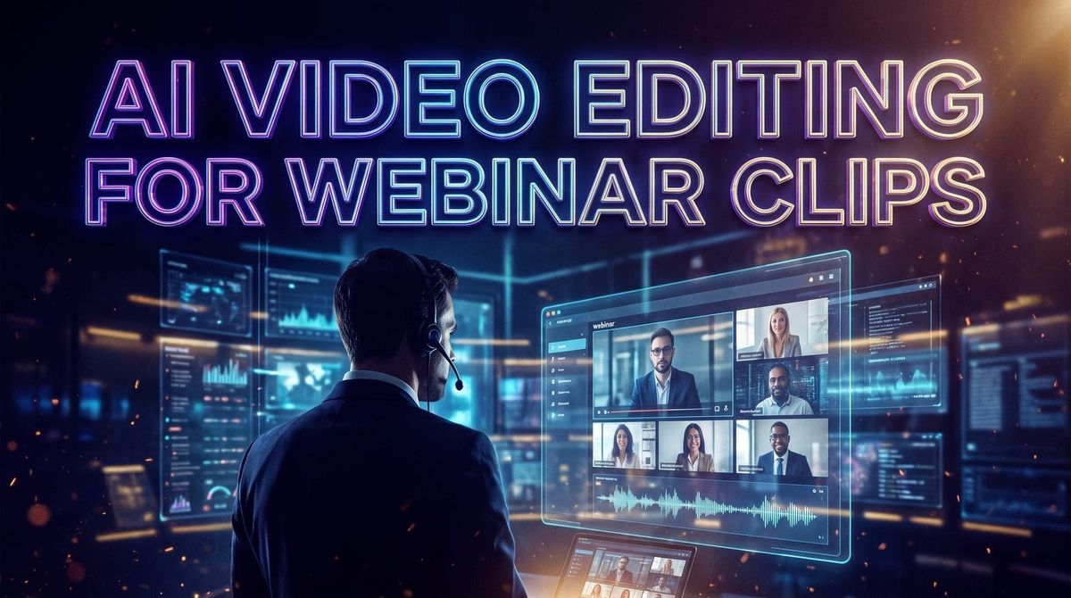AI Video Editing for Webinar Clips: Future Trends (2026)