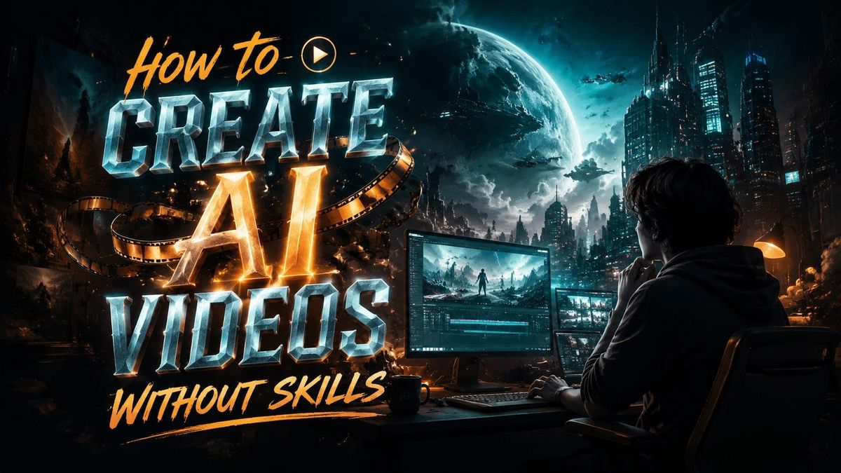 How to Create AI Videos Without Skills in 2026 (Easy Guide)