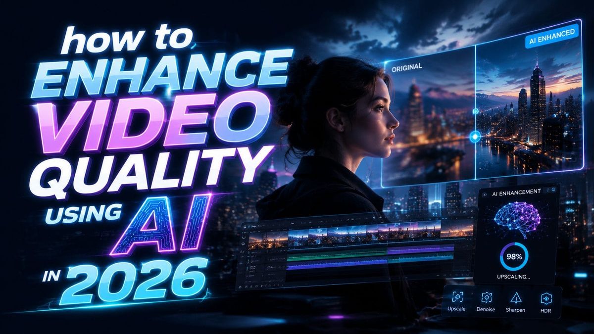Step-by-Step Guide to Enhancing Video Quality Using AI in 2026