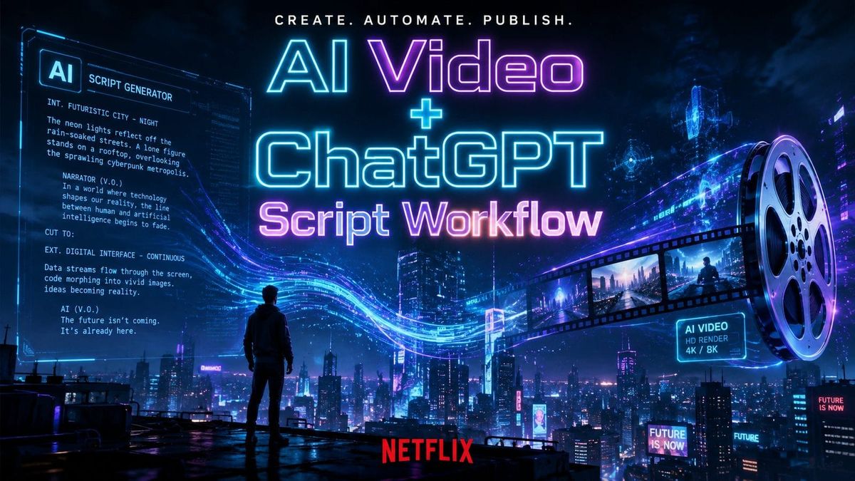 Flujo de trabajo con IA para videos + ChatGPT: Guía 2026